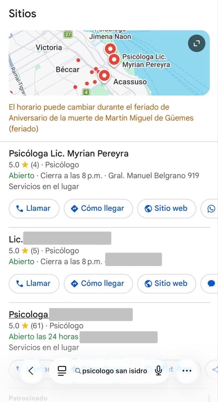 Psicologo San Isidro .